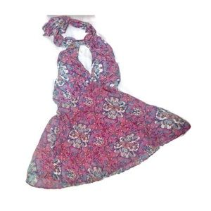 Bisou Bisou Women's Multicolor Halter Dress